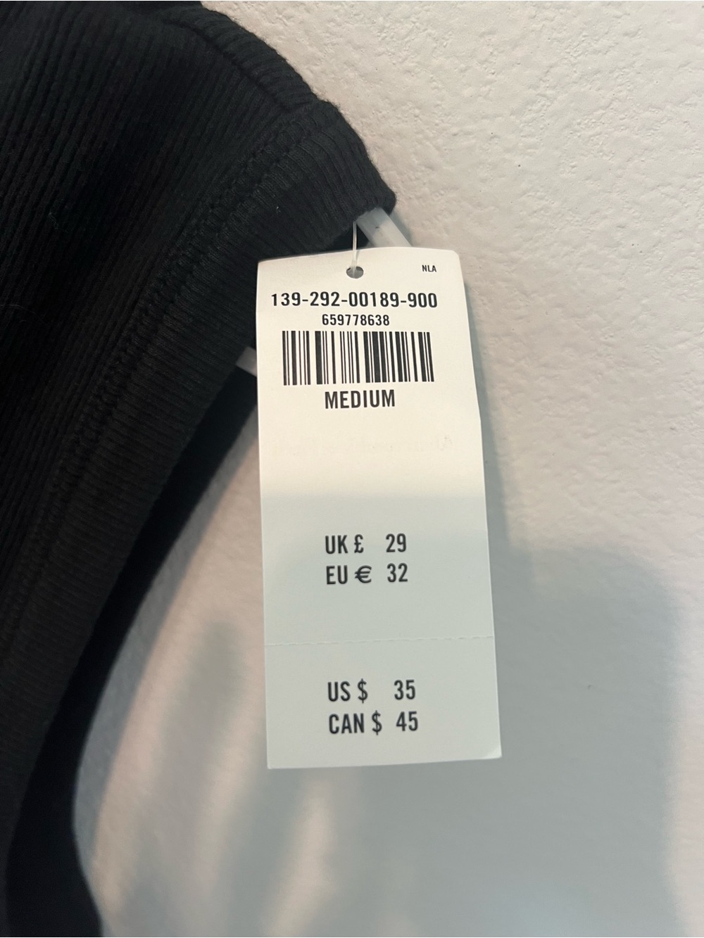 Abercrombie & Fitch Black Rib Crew Button up Top - Picture 4 of 7